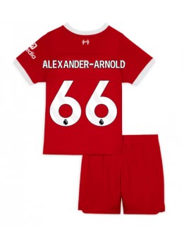 Liverpool Alexander-Arnold #66 Replika Hemmakläder Barn 2023-24 Kortärmad (+ byxor)
